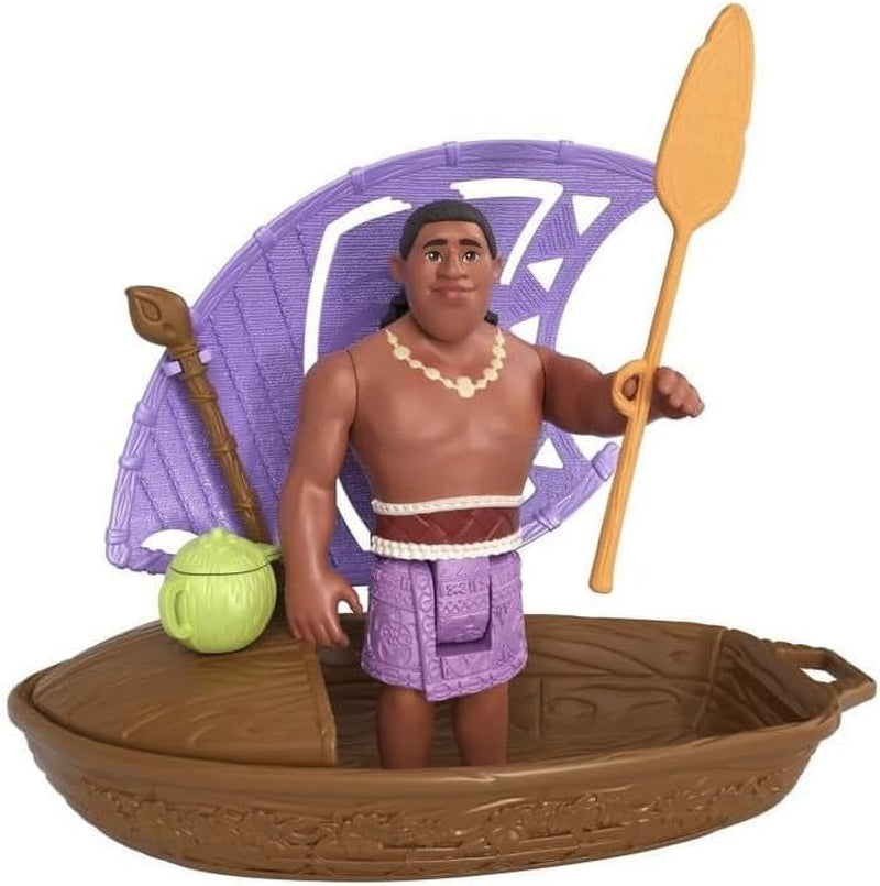 Disney Vaiana 2 Wayfinder Wonders Playset with Small Surprise Doll, Canoe and Accessory, Inspired by the Movie (Styles May Vary), JBT68
