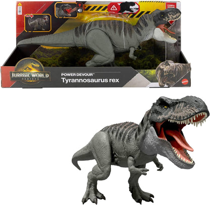 Mattel Jurassic World Rebirth Power Devour T‑Rex Dinosaur Figure image 2