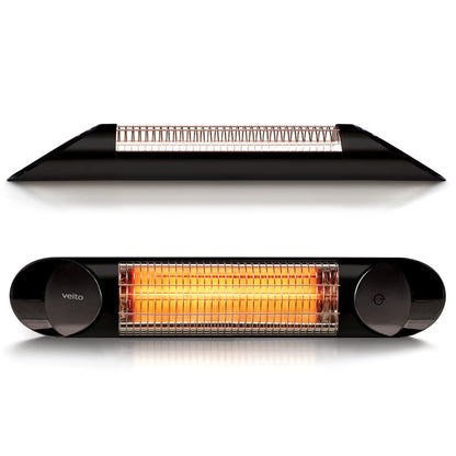 Veito Blade Mini Indoor and Outdoor Carbon Infrared Heater - Black image 0