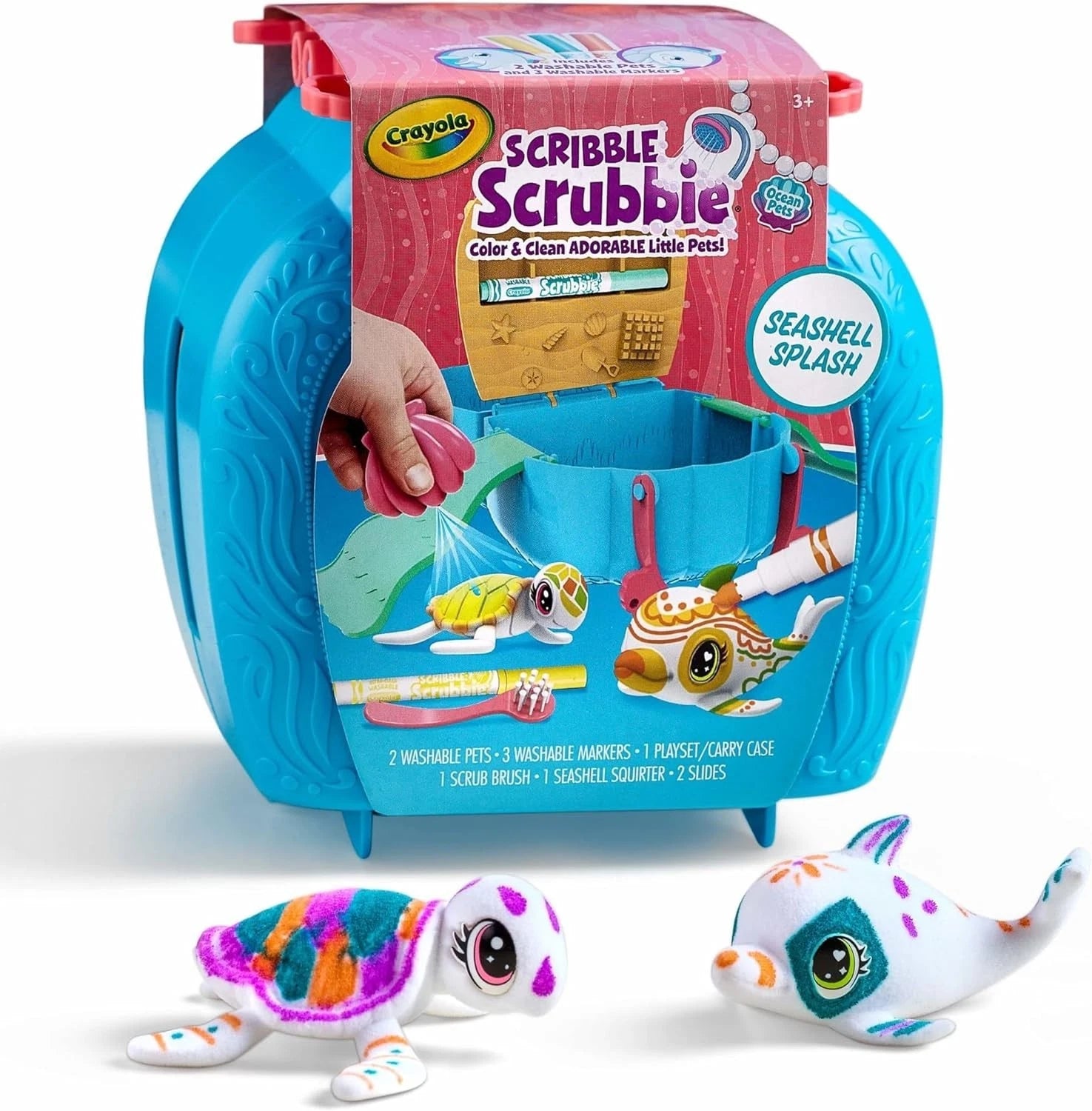 Crayola Scribble Scrubbie Ocean Pets Seashell Splash Playset image 0