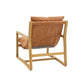 Gallery Burela Vintage Brown Leather Lounge Chair