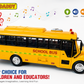Grand autobus scolaire jaune