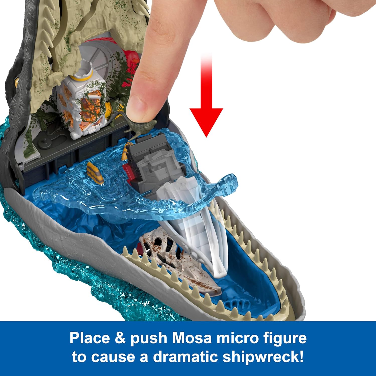 Mattel Jurassic World Rebirth Deluxe Mosasaurus Playset image 3