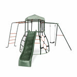 Plum Metal Climbing Dome with Slide, Monkey Bars, and Swing Arm (3+ Years) image 0