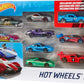 Coffret cadeau Mattel Hot Wheels 9 voitures (modèles aléatoires)