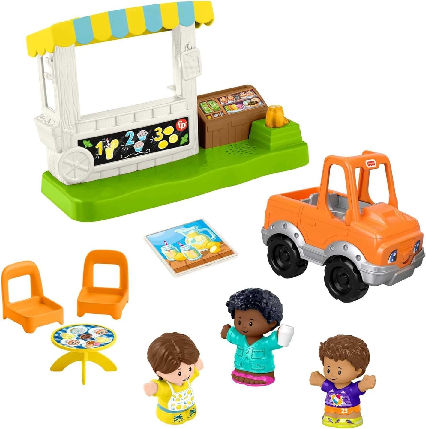 Ensemble de jeu et figurines Little People « Stand de limonade »
