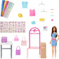 Coffret Barbie Crée et Vends Boutique avec poupée brune et outils de design métallisés