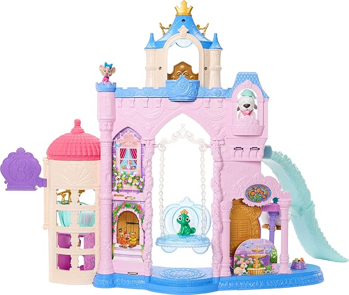 Disney Princess Pet Castle Playset, 7 Play Areas & Accessories image 0