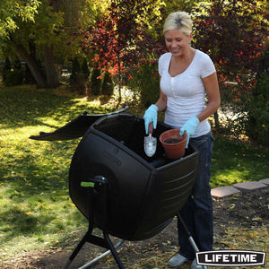 Lifetime 189 Litre (50 Gallon) Single Composter - Model 60076 image 0