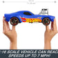 Voiture miniature Hot Wheels, véhicule télécommandé RC Rodger Dodger à l'échelle 1:16