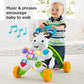 Fisher-Price Learn With Me Zebra Baby Walker | Music & Lights | Spinning Beads | Ages 12m+