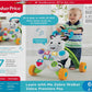 Fisher-Price Learn With Me Zebra Baby Walker | Music & Lights | Spinning Beads | Ages 12m+