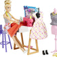 Poupée Barbie Créatrice de Mode et plus de 25 accessoires, Studio de Jeu