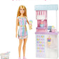 Coffret Barbie Carrières Boutique de Glaces avec poupée blonde et machine à glace