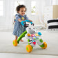 Fisher-Price Learn With Me Zebra Baby Walker | Music & Lights | Spinning Beads | Ages 12m+