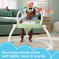 Fisher-Price Spacesaver Jumperoo Baby Bouncer | Lights, Music & Sounds | Folding Frame | Puppy Perfection
