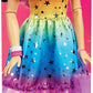 Poupée Barbie grand format aux cheveux noirs, 71 cm, robe et accessoires de coiffure