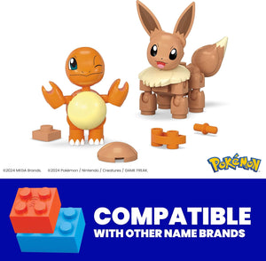 MEGA Pokémon Poké Ball 2‑Pack Building Set – Charmander & Eevee