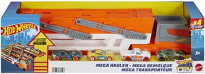 Hot Wheels City Mega Hauler | 6 Levels | Carries 50+ Cars | Includes 4 Cars | Connects to Track | Ages 4+
