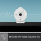 Webcam Logitech Brio Full HD avec cache de confidentialité, blanc cassé