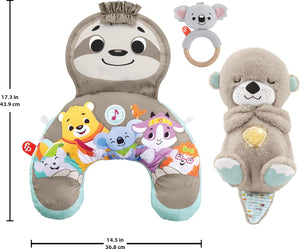 Coffret cadeau Bébé « Essayons le temps sur le ventre » avec jouets d'éveil