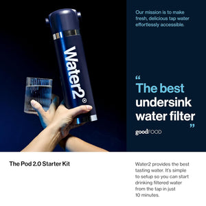 Water2 Pod 2.0 Starter Kit Under Sink Filter System
