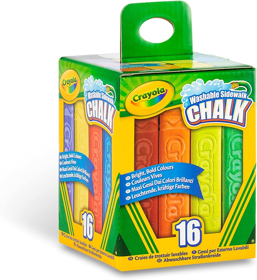 Craie lavable anti-roulement Crayola, boîte de 16 pièces