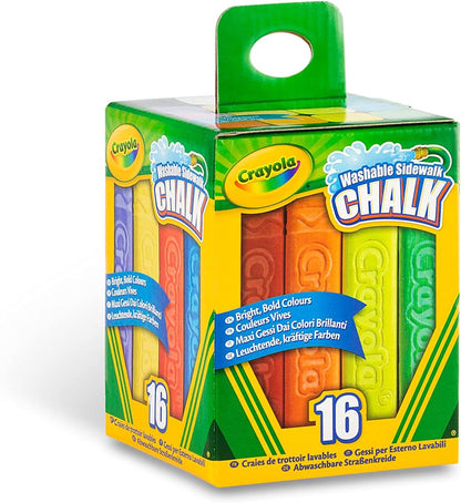 Crayola Chalk Washable Anti-Roll 16-Piece