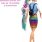 Poupée Barbie Léopard Cheveux Arc-en-ciel avec fonction de changement de couleur