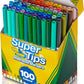 Feutres lavables Crayola Super Tips, paquet de 100