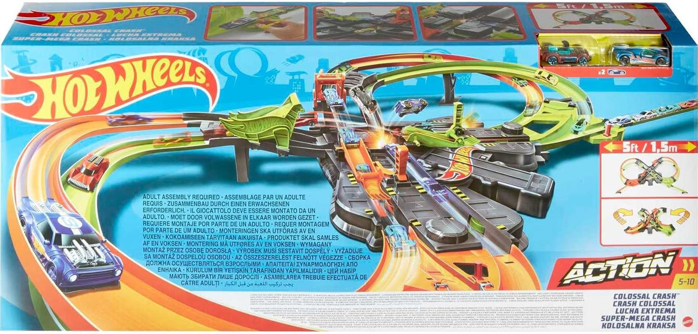 Circuit motorisé Hot Wheels Colossal Crash