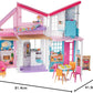 Maison de poupée Barbie Malibu à 2 étages et 6 pièces