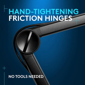 Logitech G Compass Premium Boom Arm | 81cm Reach | Built-in Cable Management | Desktop Clamp | Black