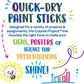 Ensemble de bâtonnets de peinture à séchage rapide Crayola