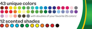 Feutres lavables Crayola - 80 couleurs uniques