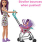 Poussette Barbie Babysitters Inc. avec Skipper et ses poupées