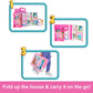 Maison de Barbie en escapade, maison de poupée avec 4 espaces de jeu
