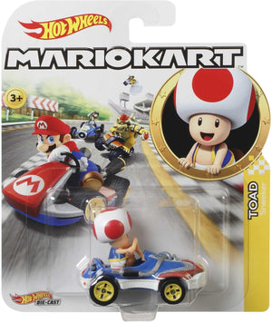Hot Wheels Mario Kart Toad Sneeker | 1:64 Scale Die-Cast | Hot Wheels Track Compatible | Ages 3+