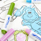 Livre de coloriage sans dégâts Crayola Color Wonder Blue's Clues