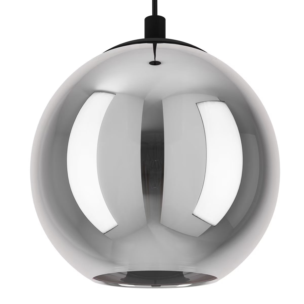 Eglo Ariscani 1 Smoked Glass Ball Light Pendant
