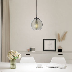 Eglo Ariscani 1 Smoked Glass Ball Light Pendant