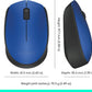M170 Ambidextrous RF Wireless Mouse - Mouse (Ambidextrous, RF Wireless, Black, Blue)