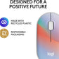 M340 Wireless Mouse with Limited Edition Prints, USB Receiver and Silent Clicks, Portable Wireless Mouse for Laptop, PC, Windows, Chrome, Surface, Sheer Dream - Optical - Wireless - 32.81 Ft