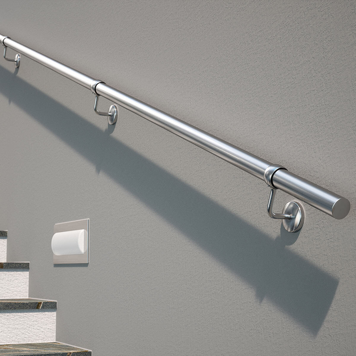 Stainless Steel Hand Rail Kit, 3.6M - Brushed