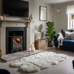 Naturally Sheepskins Long Wool Quad Rug, 180 X 110 Cm in Ivory