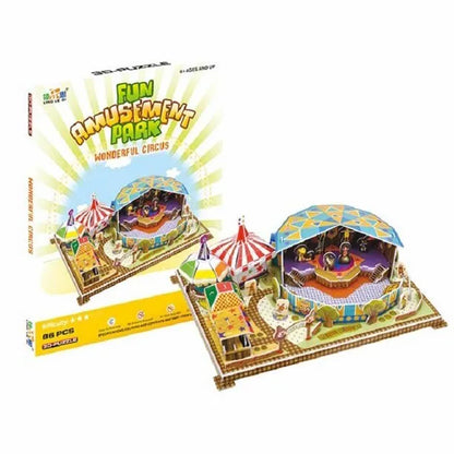 3-D Puzzle Building Set Create A Circus Jigsaw image 0