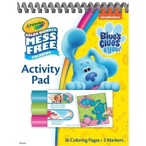 Crayola Color Wonder Blue's Clues Mess Free Colouring Book image 1