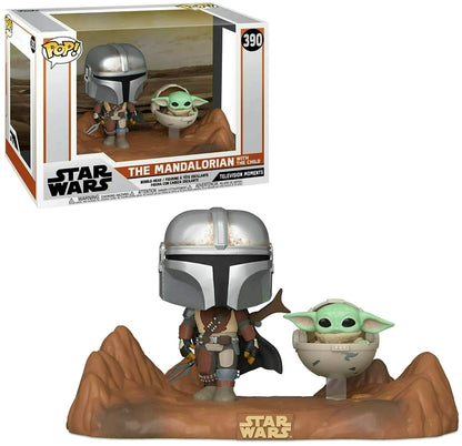 Funko Pop! Moment Star Wars: The Mandalorian and Child #390 image 0