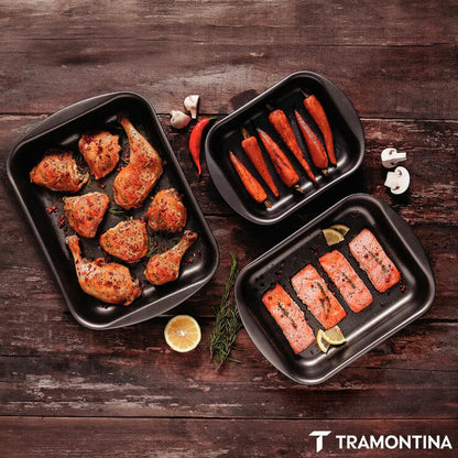Tramontina Roasting Pan, 3 Piece Set