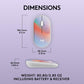 M340 Wireless Mouse with Limited Edition Prints, USB Receiver and Silent Clicks, Portable Wireless Mouse for Laptop, PC, Windows, Chrome, Surface, Sheer Dream - Optical - Wireless - 32.81 Ft
